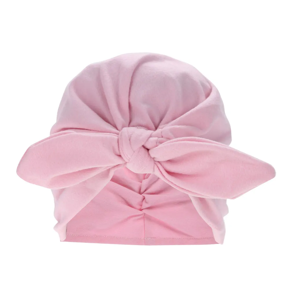 Fashion Bandanas Head wrap Cotton Bow Turban Knot Headband Head Wraps Girl Hair Accessories