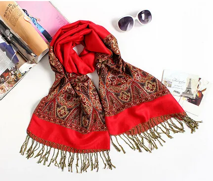 10st Höst Vinter Ny Mode Kvinna Nationell Bomull Och Linne Tassel Scarf Ladies Håll Varm Scarf Sunscreen 180cm Gratis frakt