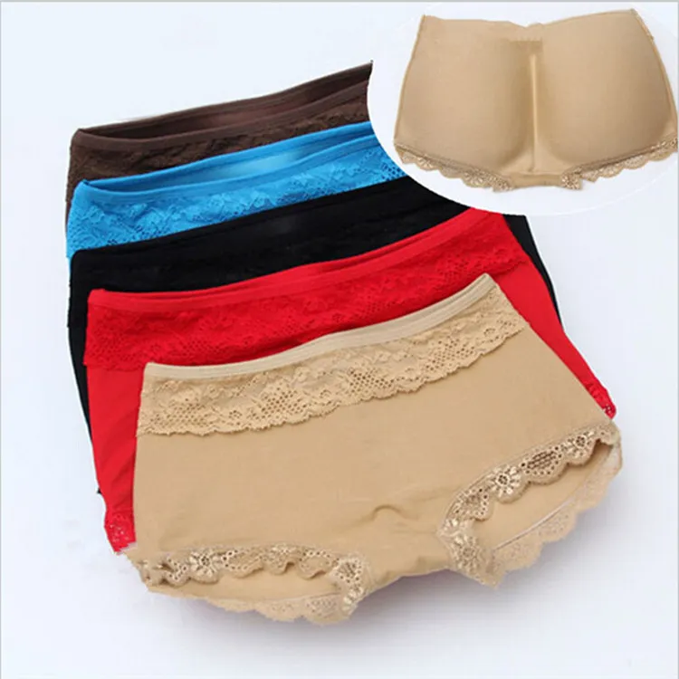 Dropshipping NewWomen Silicone Butt Lifter Underwear Acolchoado Sem Costura Bunda Hip Enhancer Shaper Calcinha empurrar para cima nádegas Senhora Sexy Briefs