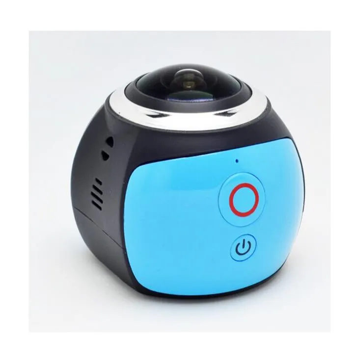 360 Derece Kamera VR 4 K WiFi Video Mini Panoramik 2448 * 2448 HD Panorama Aksiyon 3D Sanal Gerçek Su Geçirmez Spor Sürüş Kamera