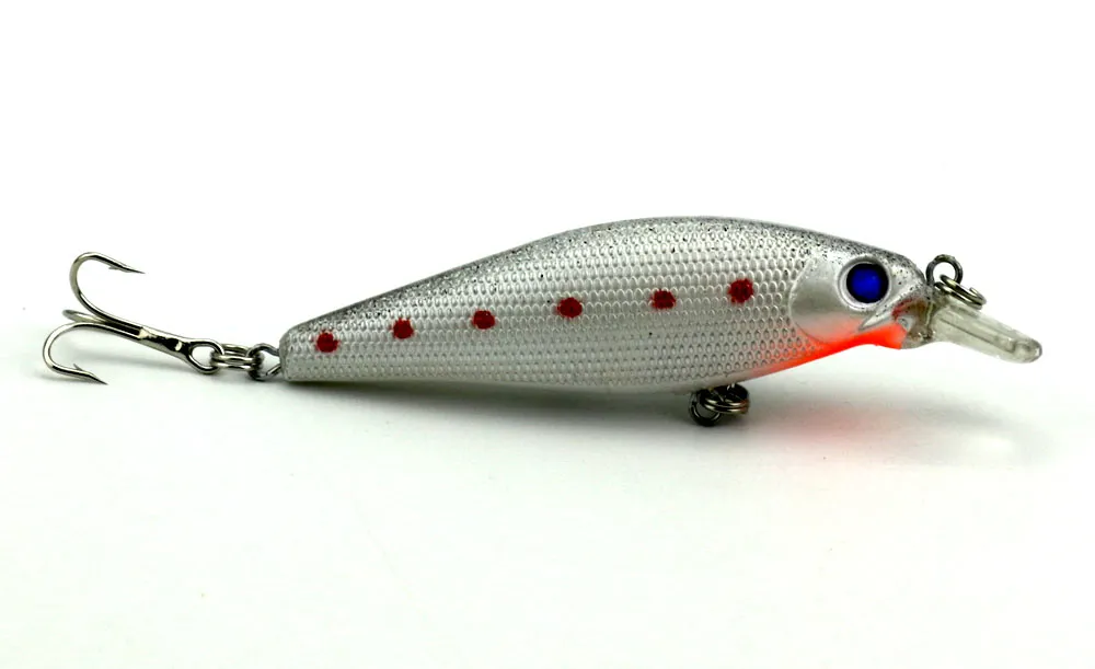 Hengjia vissen lokt minnow 8.5 cm 10,3 g 6 # haken hard aas duikdiepte 4 kleur twee haken 200 stks pesca karper visgerei