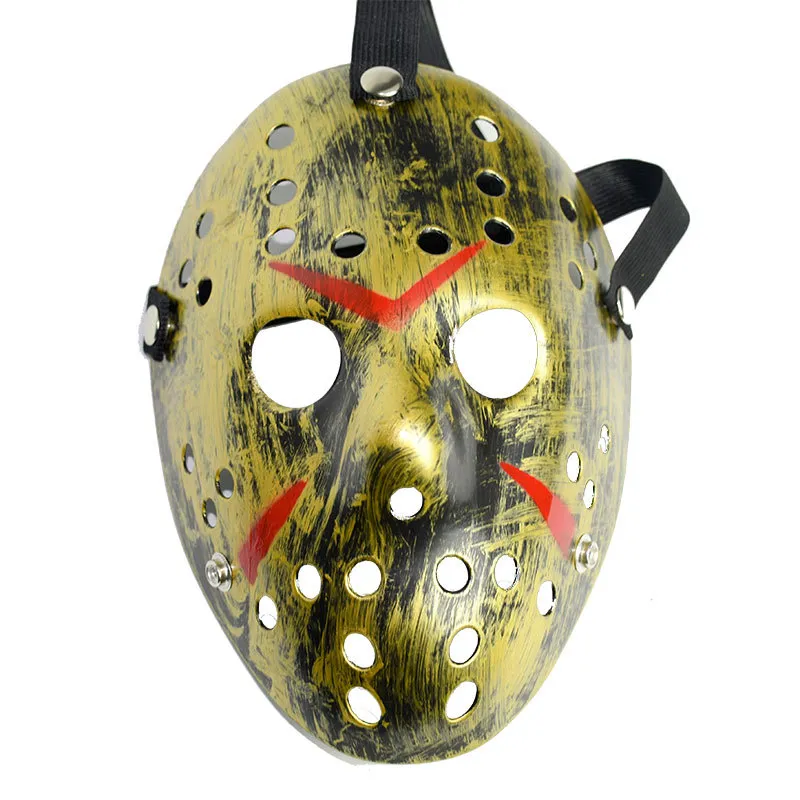 Máscaras Masquerade Jason Voorhees Máscara Sexta-feira 13 Horror Filme Máscara de Hóquei Traje de Halloween Assustador Cosplay Festival Máscara Do Partido WX9-75
