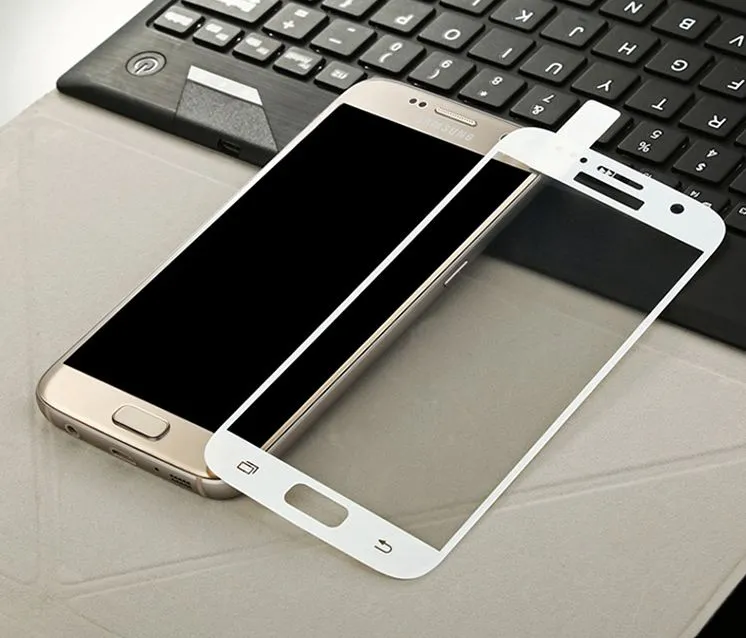Pellicola in vetro temperato S7 Samsung S7 Pellicola protettiva schermo in vetro temperato con copertura completa curva 3D
