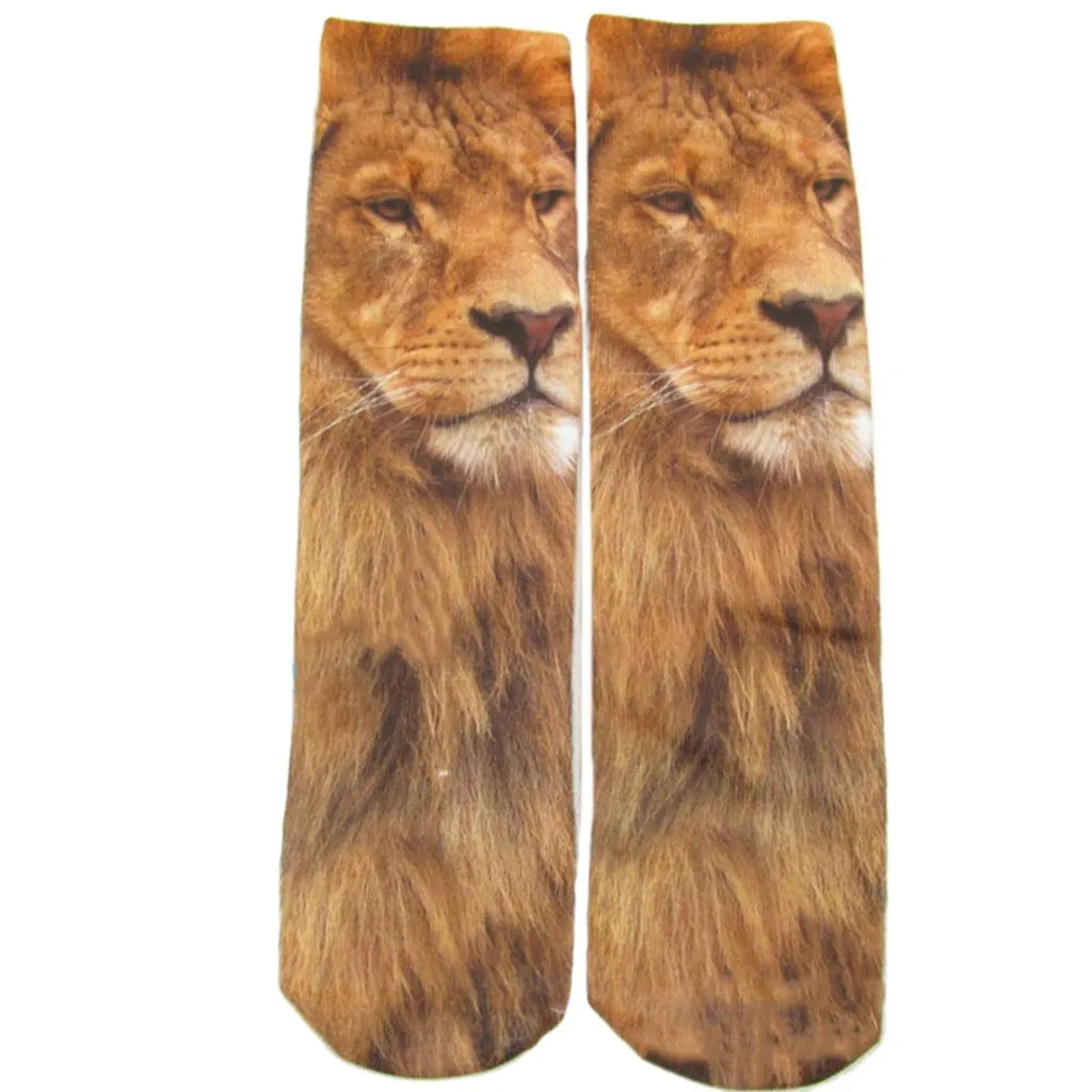 Оптовая торговля-унисекс Cutton носки для мужчин женщин 1 пара 3D мультфильм промокательной печати носки вырезать Смешные носки с рисунком кошка случайные носки животных