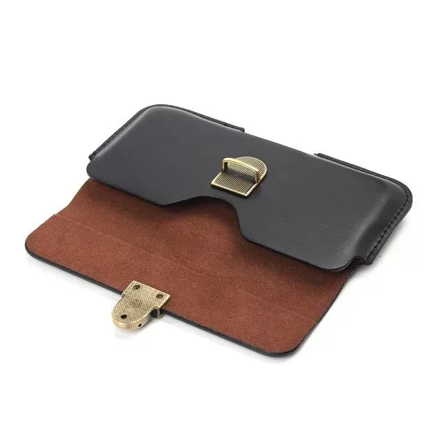 Hip Horizo​​ntal Holster General Leather Clip Cases For Iphone 15 14 13 12 11 XR XS MAX X 8 7 6 SE Galaxy Note 20 S22 S21 S23 A33 A53 A73 A74 A54 A04 A04E Phone Belt Bag Pouch