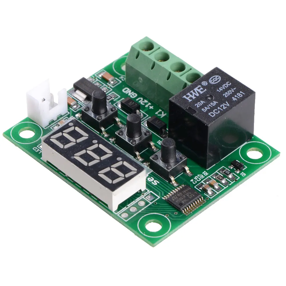 W1209 Digital Termostat Temperaturstyrningsomkopplare DC 12V Sensormodul B00154 Bard