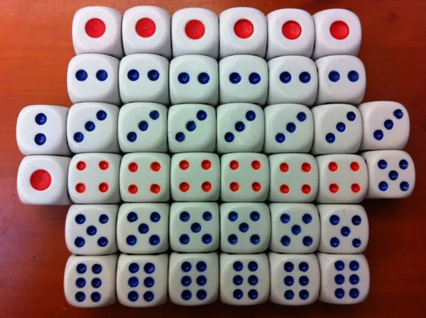 6 Sided Dice 13mm Ordinary Dices Routine Boson White Background Red Blue Points KTV Bar Nightclub Drinking Game Dice Good Price #N2