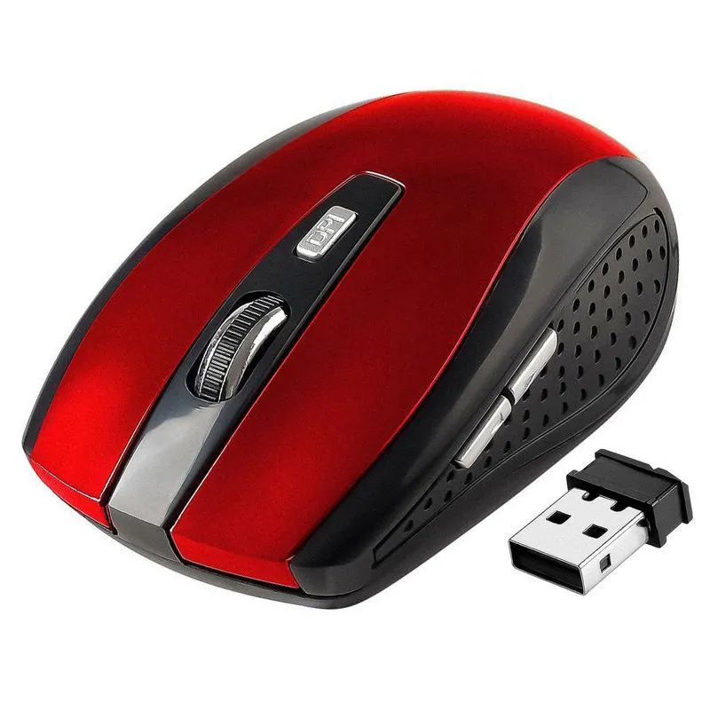 2 4GHz USB Optical Wireless Mouse USB Mottagare Mus Smart Sleep EnergySaving Möss för datortablett PC Laptop Desktop Free DHL