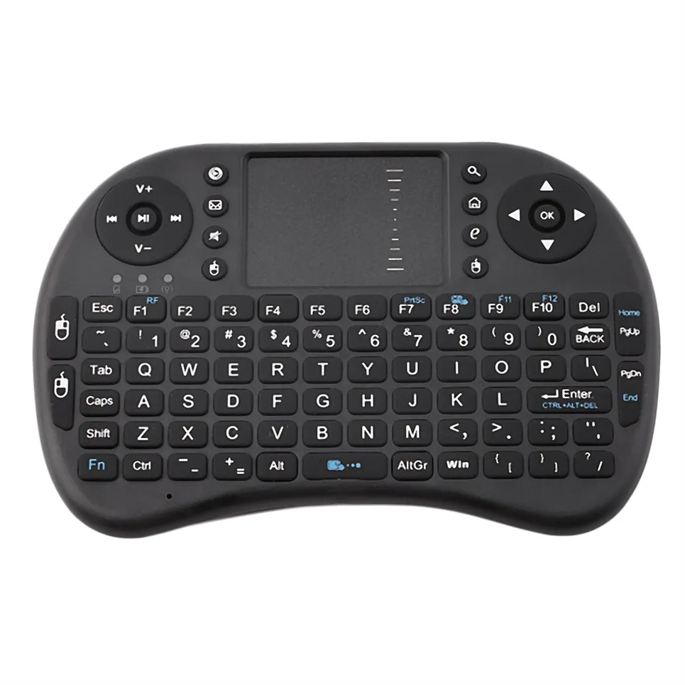 With Battery i8 Mini Wireless Keyboard RF 2.4G Mouse Touchpad Handheld Keyboard for Multimedia Gaming PC Android TV Windows X-BOX Player