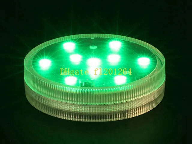 Frete Grátis RGB Multicolors Controle Remoto Submersível LEVOU Luz Paryt Casamento À Prova D 'Água LEVOU Vaso Base de Luz