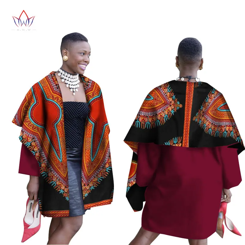 Ankara Fashions Original Designs Womens Cape Coat Caashole Coats Dashiki African Print Plus Size Women Clotheswy1139