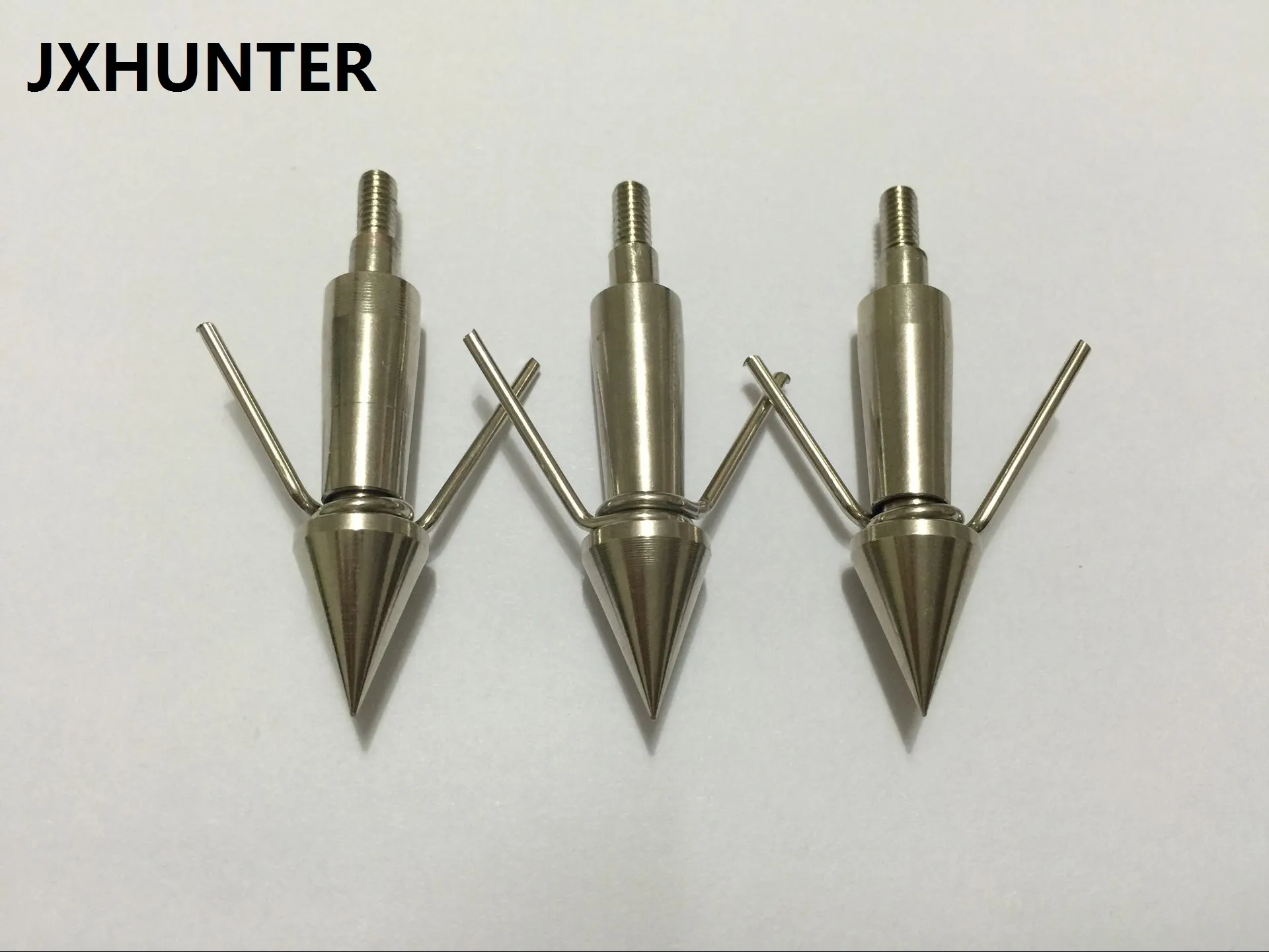 6 Sztuk Silver Color Stal nierdzewna Łucznictwo Bowding Fish Hunting Strzałka Punkty Strzałka Strzałki Głowy Broadheads 260 Ziarno