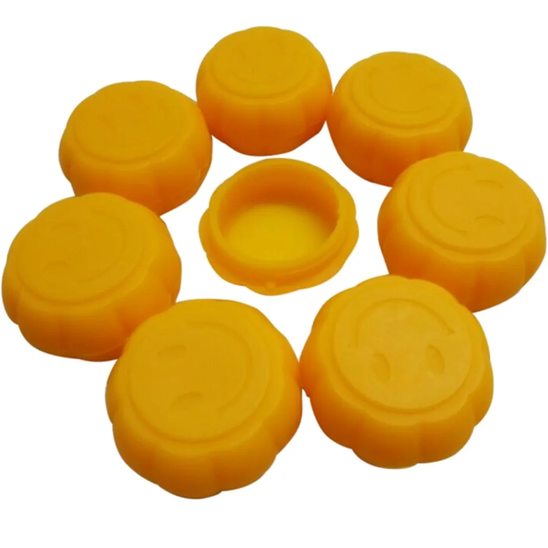 200 x Contenitore antiaderente Siliocne Contenitore da 5 ml Pumpkin Jars Scerate di cera in silicone cera Sciani non abbaglianti in silicone di cera7548992