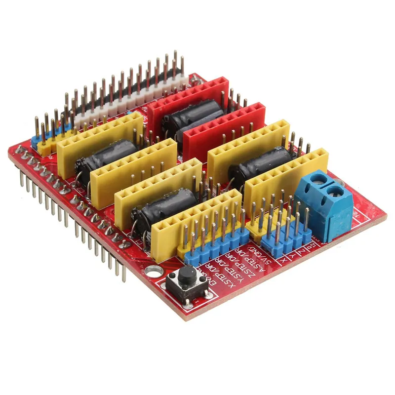 4 PZ/LOTTO Freeshipping V3 Incisore Stampante 3D Nuova Scheda di Espansione Scudo CNC A4988 Driver per Arduino