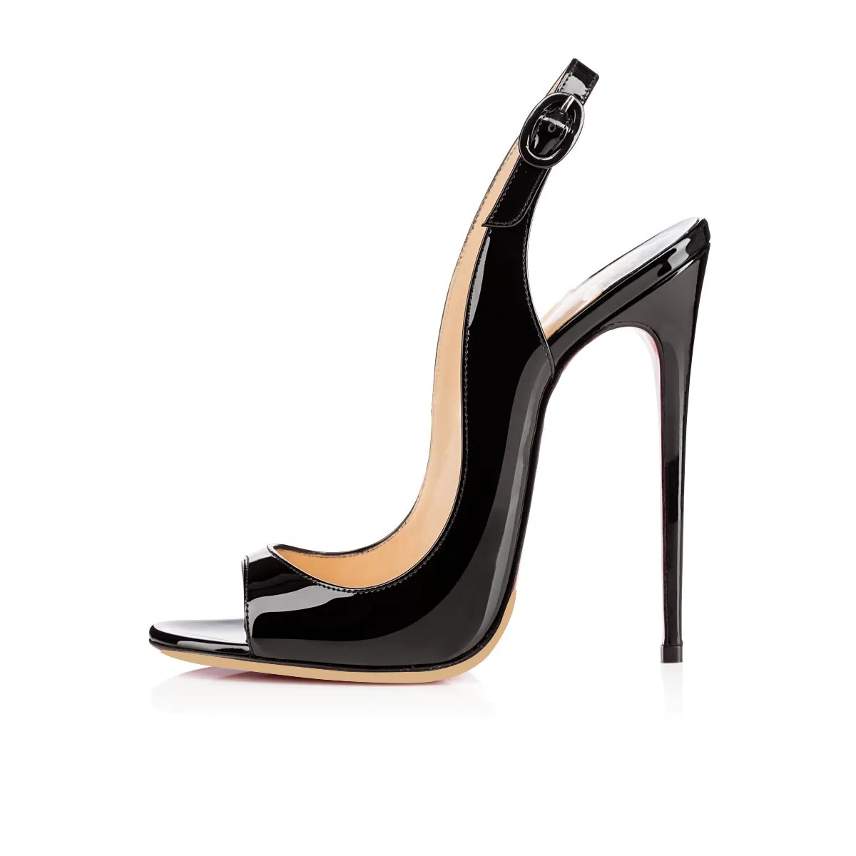 Karmran fait à la main nouvelle mode féminine sexy Bissima 120mm bout ouvert SlingBack sandales à talons hauts chaussures de soirée mode bureau sandales de soirée