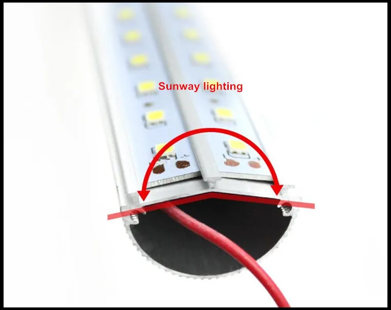 5 Pés extremidades g13 V Forma lados dobro T8 Tubo Do DIODO EMISSOR de luz 50 W 5FT 1.5 M Para a porta mais fresca Luzes fluorescentes do diodo emissor de luz AC85-265V UL