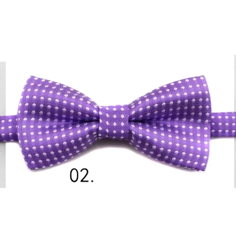 18 style mode bébé garçons noeud papillon à pois Bowknot enfants fête noeud papillon Dot mariage enfants noeuds papillon cravate réglable cravate C2251