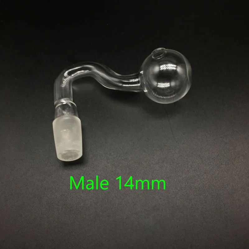 Nouveau grand pas cher coloré Pyrex verre brûleur à mazout 10mm 14mm 18mm femelle tuyau de brûleur à mazout en verre clair tuyaux de brûleur à mazout banger Nail