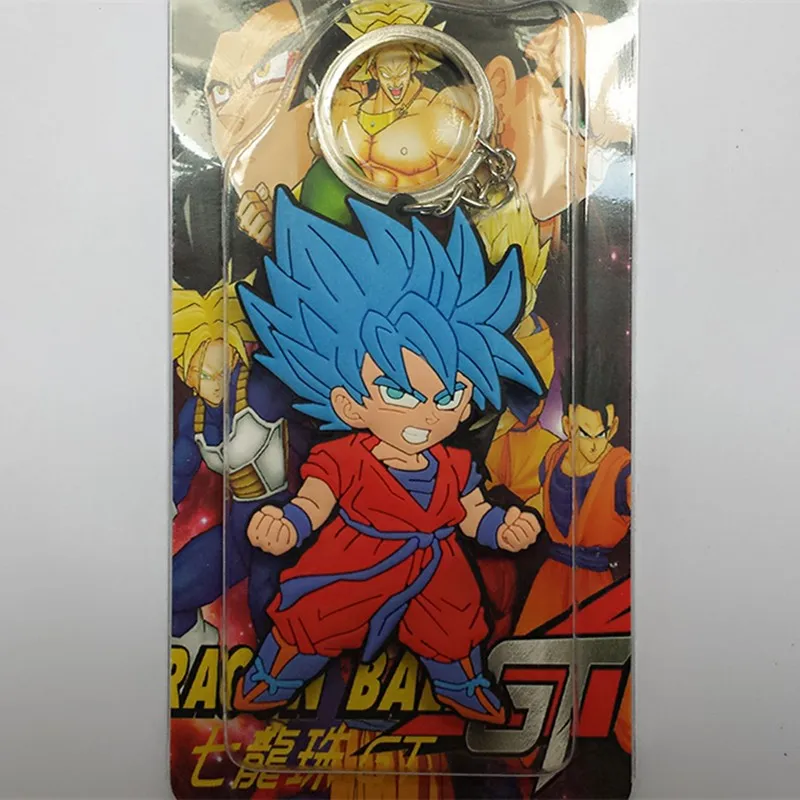 Dragon Ball Z Chaveiro Super Saiyajin Goku Moda Dos Desenhos Animados Anime  Chaveiro Carro Ação PVC Figura Brinquedos Pingente De Silicone NA Caixa De  $246,08