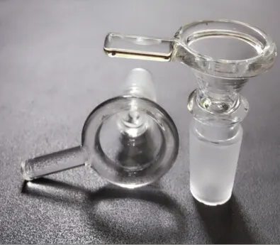 2016 Great Glass Palenie Miska Szklana Miska Z 14mm Mężczyzna Joint Joint Okulary Przesuwają miski Suche Zioła Miska do szklanych Bongs z uchwytem