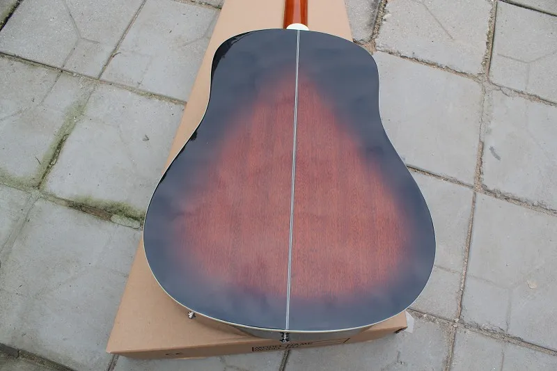 Hela handgjorda GuitarClassica 41 tums träfärg 6 String Custom 160e Style Acoustic Electric Guitarvintage Sunburst Colo9311564