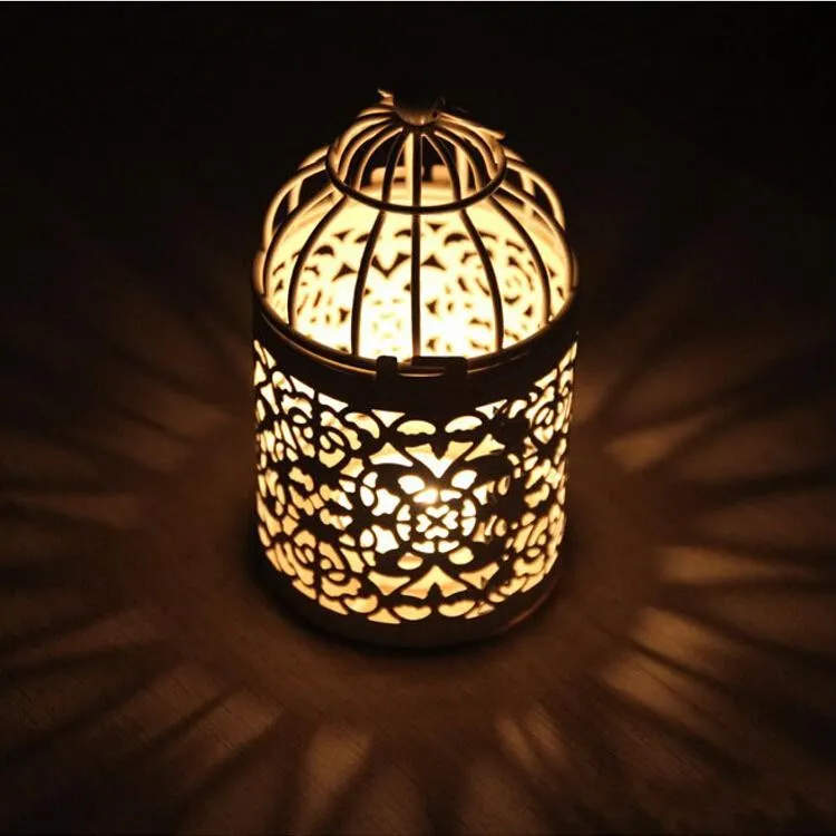 New Arrival Romantic Wedding Favours Iron Lantern Candle Holder for Wedding Table Decorations Supplies 