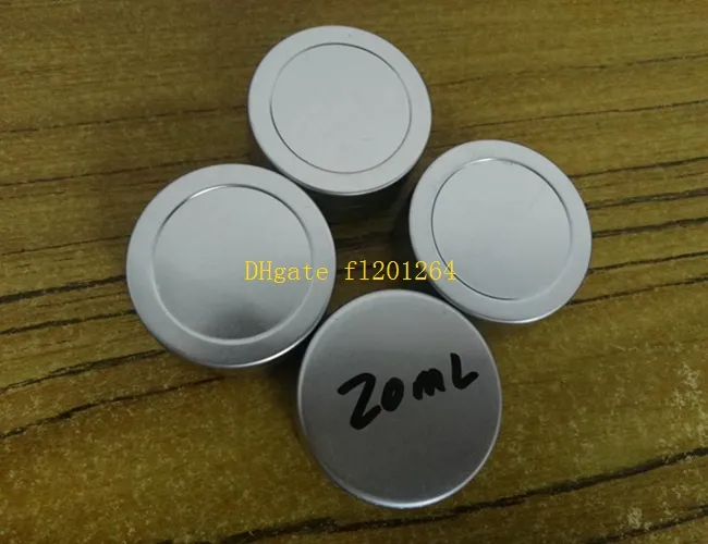 500 sztuk / partia Darmowa Wysyłka 20G 20 ml Puste Kosmetyczne Jar Balm Balsina Pojemnik Doniczki Aluminiowe Tiny 45x19mm