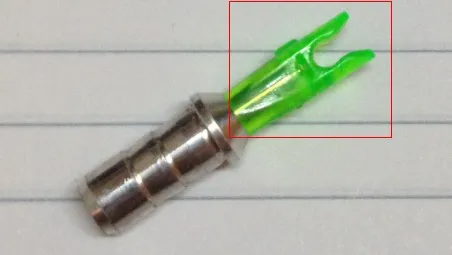 50 takım ile büyük oluk ok pin nock KIMLIK 4.2mm oklar için alüminyum ok nock pin adaptörü