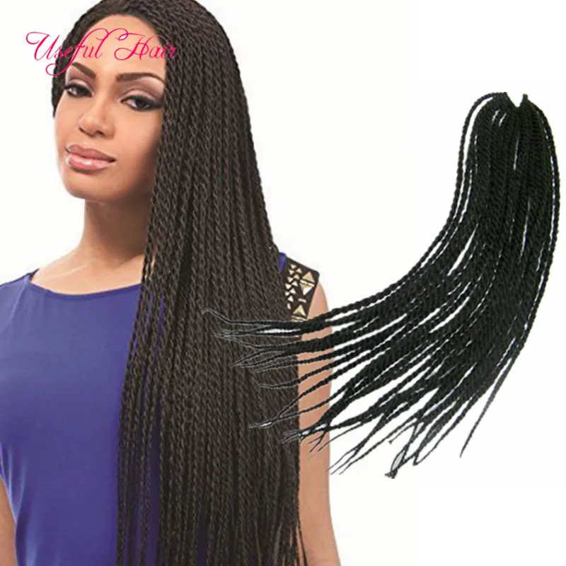 Pre-Loop 22" Crotchet Braids Ombre Kanekalon Flechten Haarverlängerungen Crochet Braids Box Braids Haarverlängerungen Senegalese Twist Hair