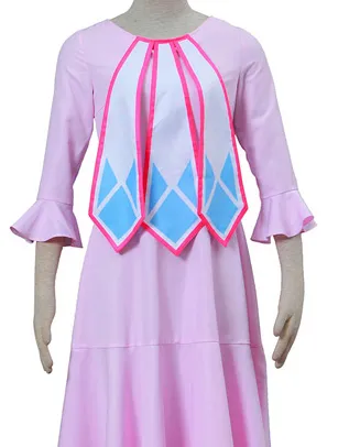 Fairy Tail Mavis Vermillion Cosplay Costume High Quality Dress Pink Pretty Girl's Suit For Halloween Party