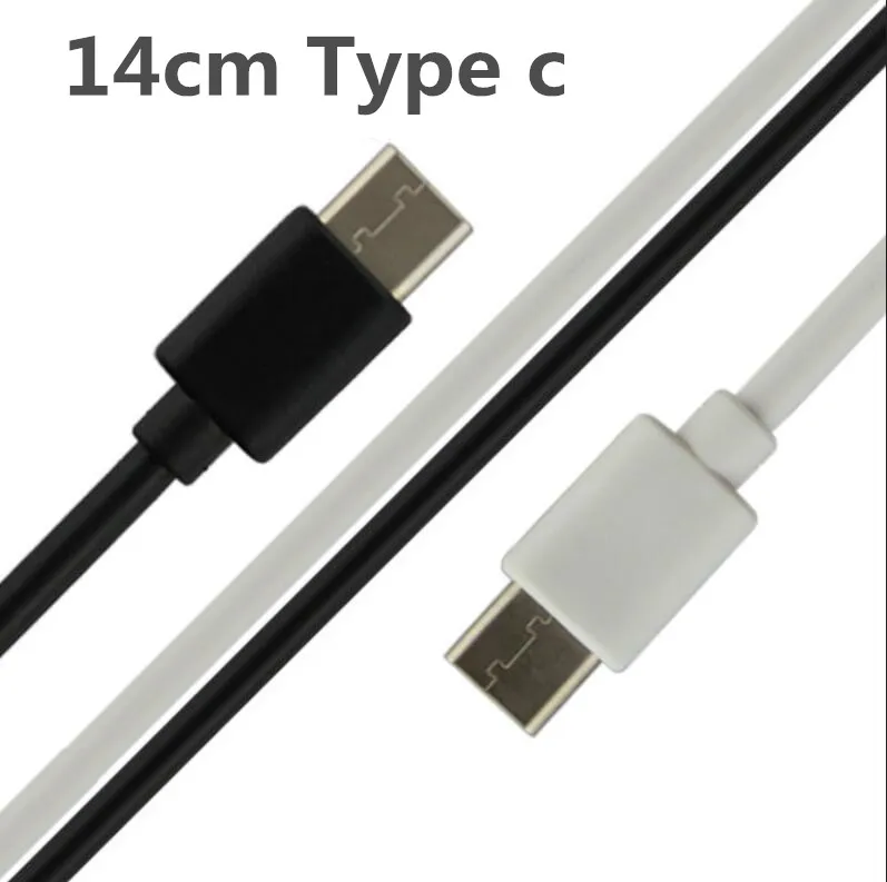 14cm Kort USBC-typ C USB-kabel för Samsung S8 S10 S9 Plus Huawei P30 Pro Typec Kabel Telefon Fast Charge USB C Cord för Xiaomi USBC-kabel