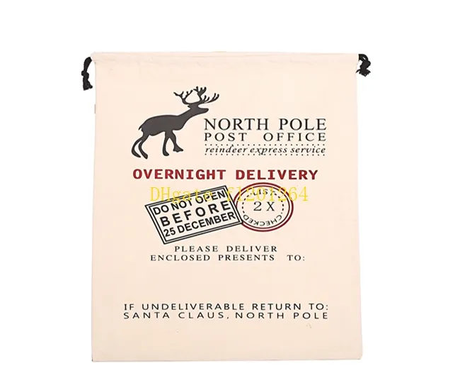 50 adet / grup Ücretsiz Kargo 50 * 70 cm Büyük Tuval Santa Çuval Renk Elk Organik Ağır Tuval Noel Hediye Çanta İpli Çanta CR1