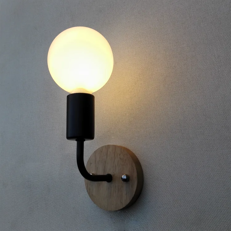 Loft americano vintage lâmpadas de parede industrial iluminação interior lâmpadas cabeceira luzes parede para decoração casa e27 preto branco color330v