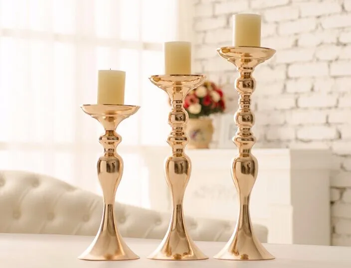 Hotsale silver and gold Mental wedding candle holder set , peacock candle holder , flower candle holder,candle stick