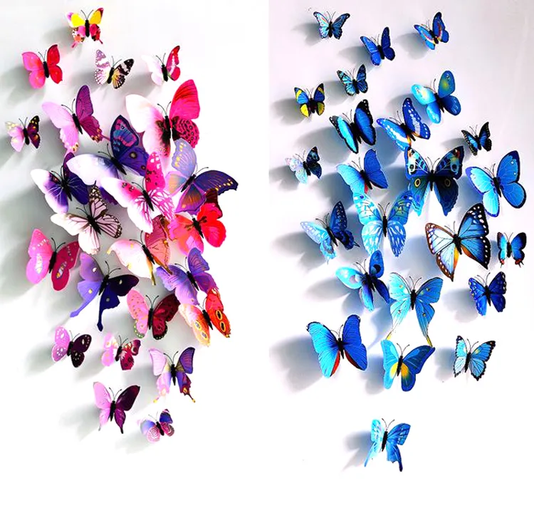 Assepoester Butterfly 3D Butterfly Decoration Muurstickers 3D Butterflies 3D Butterfly PVC Verwijderbare Muurstickers Butterflys Op voorraad