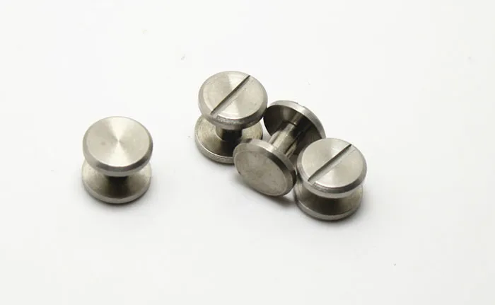 flat style nail 10mm stainless steel screw wallet bag belt Rivet diy handmade leather garment hardware part fastener