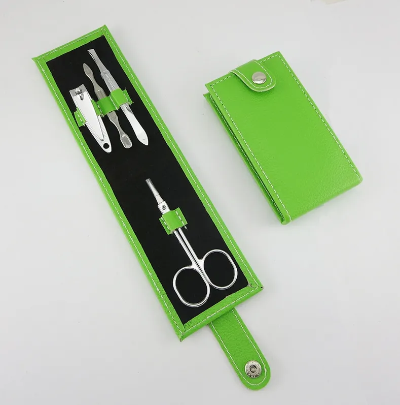 New Stainless Nipper embroidered Cutter Nail Clipper Pedicure Manicure Set Kit Case Tool,Nail Tools 2920