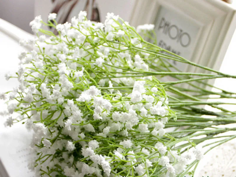 Gypsophila silk baby breath Artificial Fake Silk Flowers Plant Home Wedding Party Home Decoration 