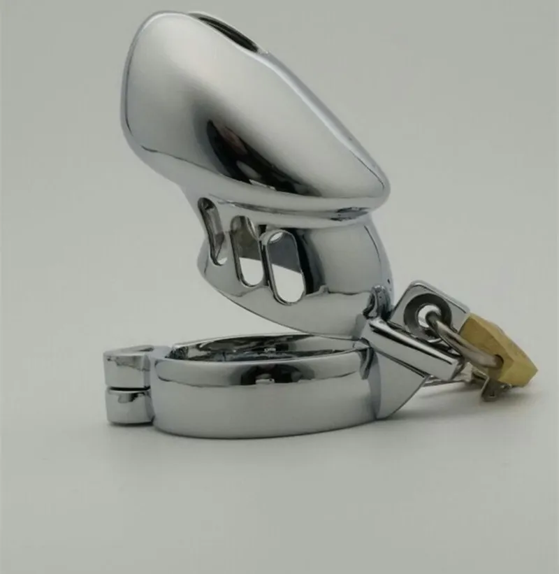 M900-S nuovo schiavo gabbia dell'anello del pene gabbia di acciaio inossidabile bloccabile maschile gabbia, anelli di gabbia dildo nero, giocattoli del sesso gli uomini