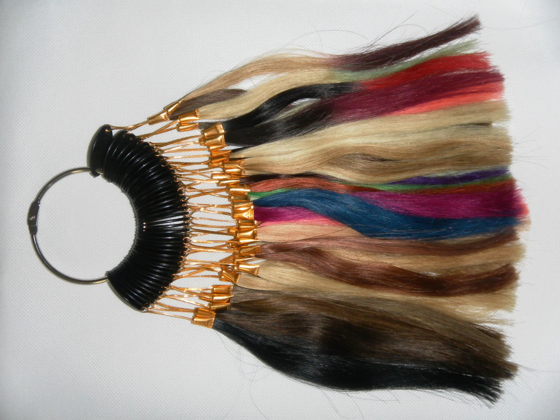髪の伸びのための100％の人間の髪の色のリングのカラーチャートオンブルカラーミックスカラーと34色