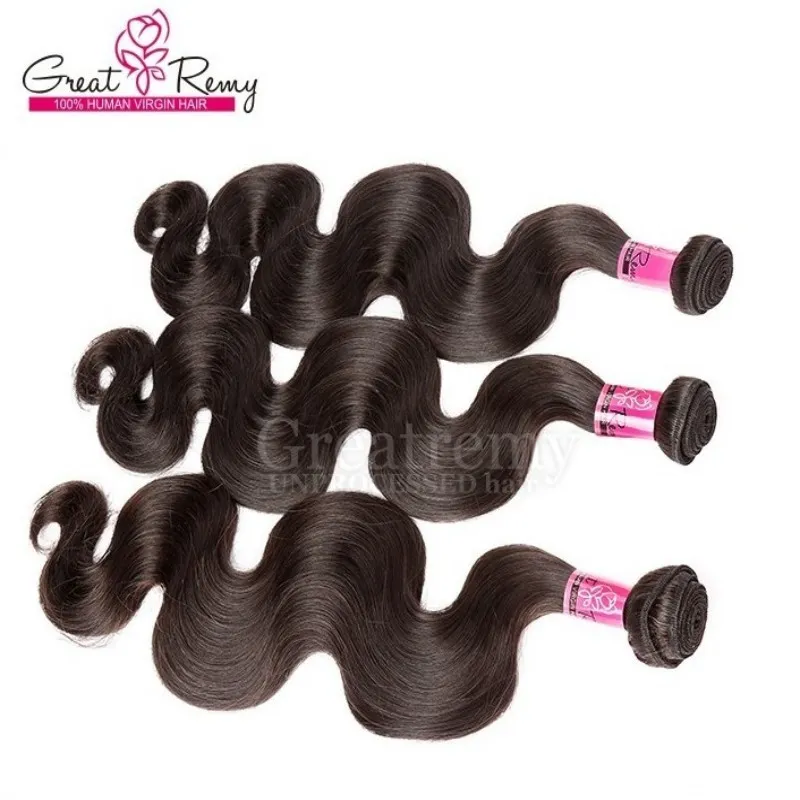 Remy Hair Extensions Body Wave Haavy Weft Weft Weave Chinese Virgin Hair Bundles 3pcs / lot Chinese Body Wave Color