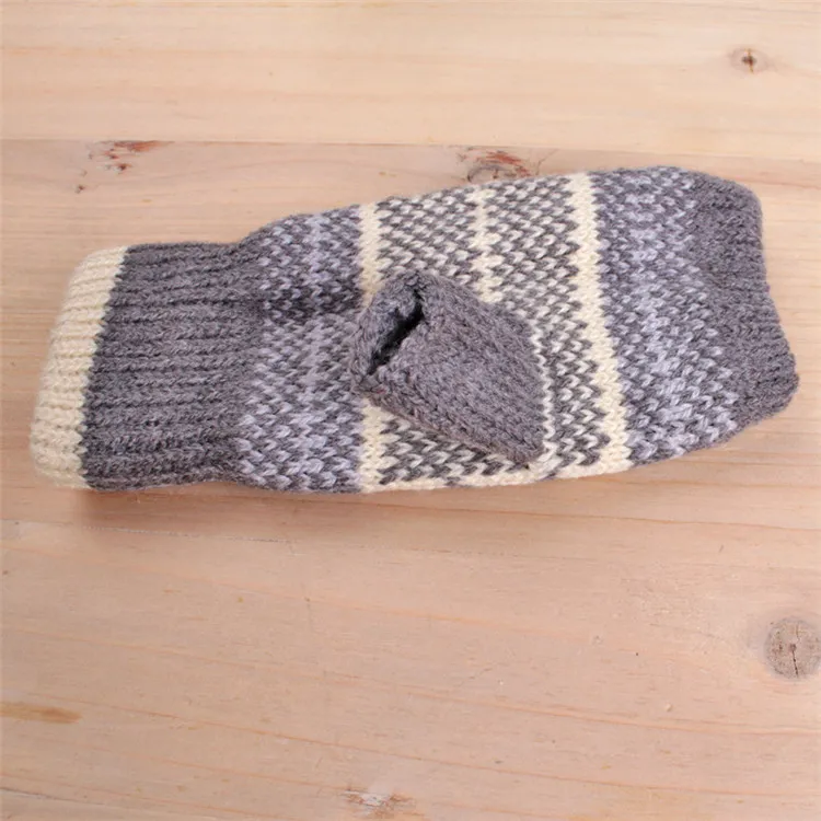 gants d'hiver sans doigts pour adultes et enfants enfants mitaines fille garçon enfant cadeau de noël gants tricotés extensibles gants tricotés en coton