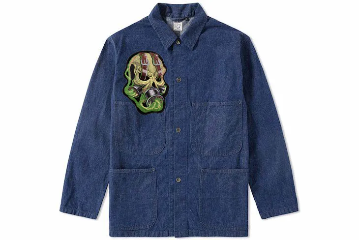 Strap Eyed Green Smoke Skull Patch Gas Mask Skull Embroidered Iron On Or Sew On Patches 3 75 5 INCH 292w