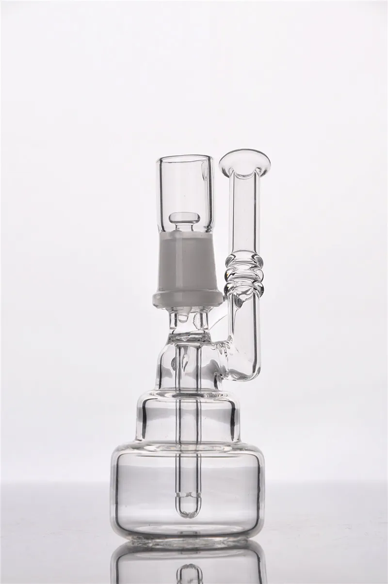 14 mm de vidro de vidro puro plataformas de petróleo fumar bongos com prego recycler tubos de água shisha bong perc splash