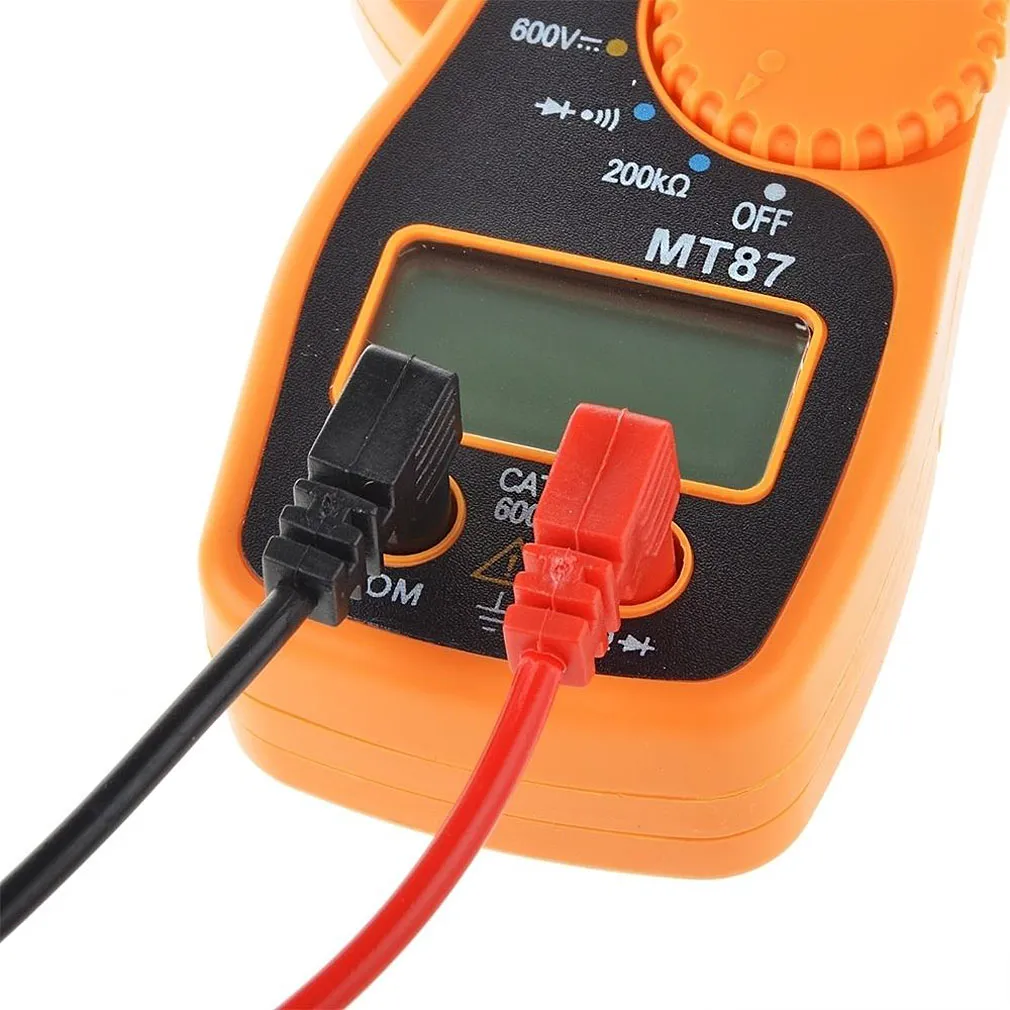 LCD Auto Digital Multimeter Electronic Voltage Tester AC / DC-klemmeter B00335