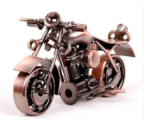 Heminredning metallhantverk smidesjärn Motorcykelmodell Creative Desktop Möbler Artiklar pojke gillar gåvor9783468