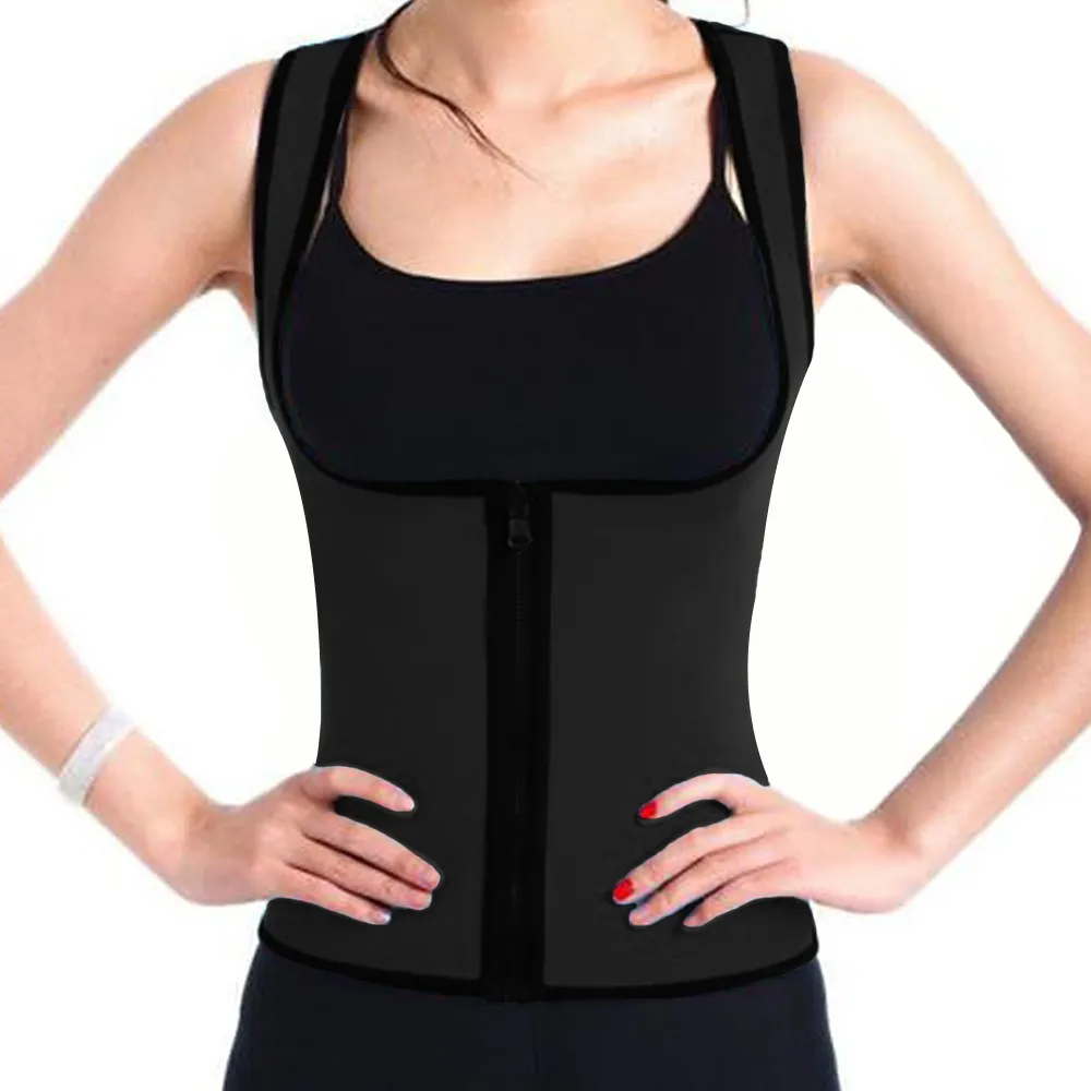 Blue Black Slimming Redu Thermo Cami Slim Belt Neoprene Shaper Vest Sweat midjetränare Kvinnor Shapewea1708396