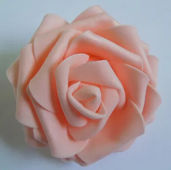 Wholesale 7cmの手作りの人工的な泡のバラの花の頭の結婚式の装飾のキスボール送料無料