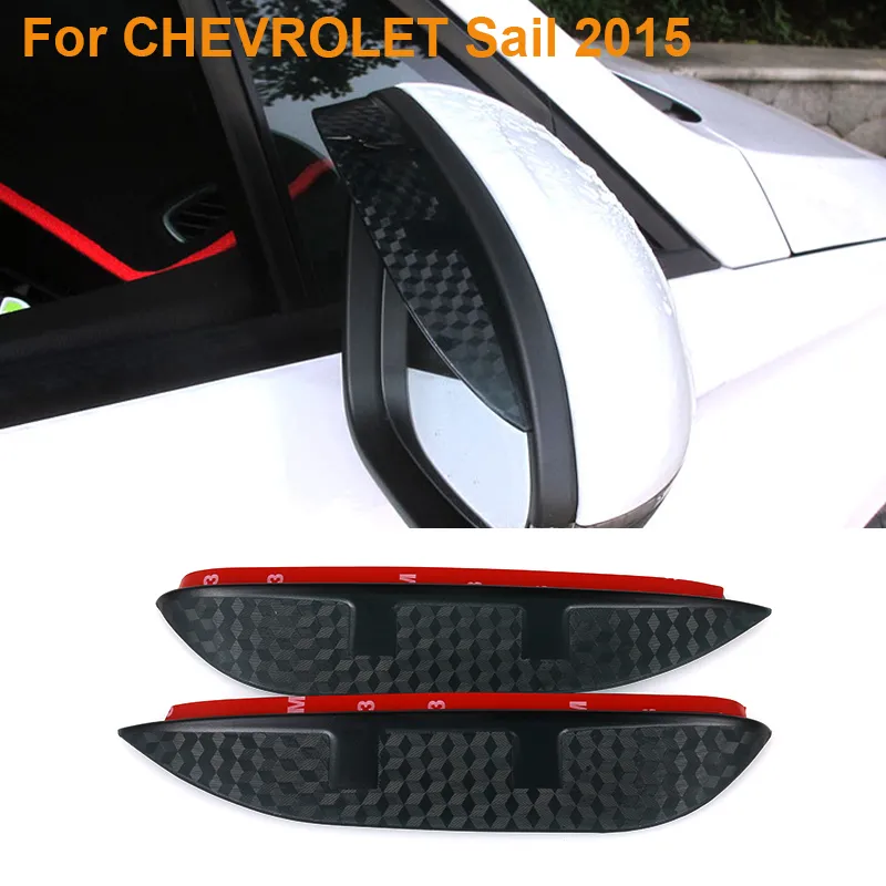 2016 bil styling kol backspegel regnblad bil tillbaka spegel ögonbryn regnskyddsskydd för Chevrolet segel 2015