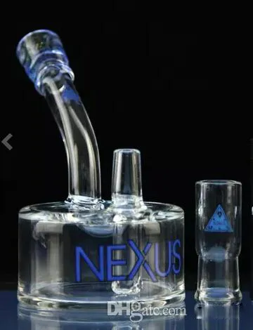 Bunte Mini-Nexus-Wasserglasbongs, Rohre, Ölbrenner, Reifenperkolator, Dampfglas-Bubbler, Recycling-Ölbohrinsel, Glaswasserrohre, 14,4-mm-Verbindung